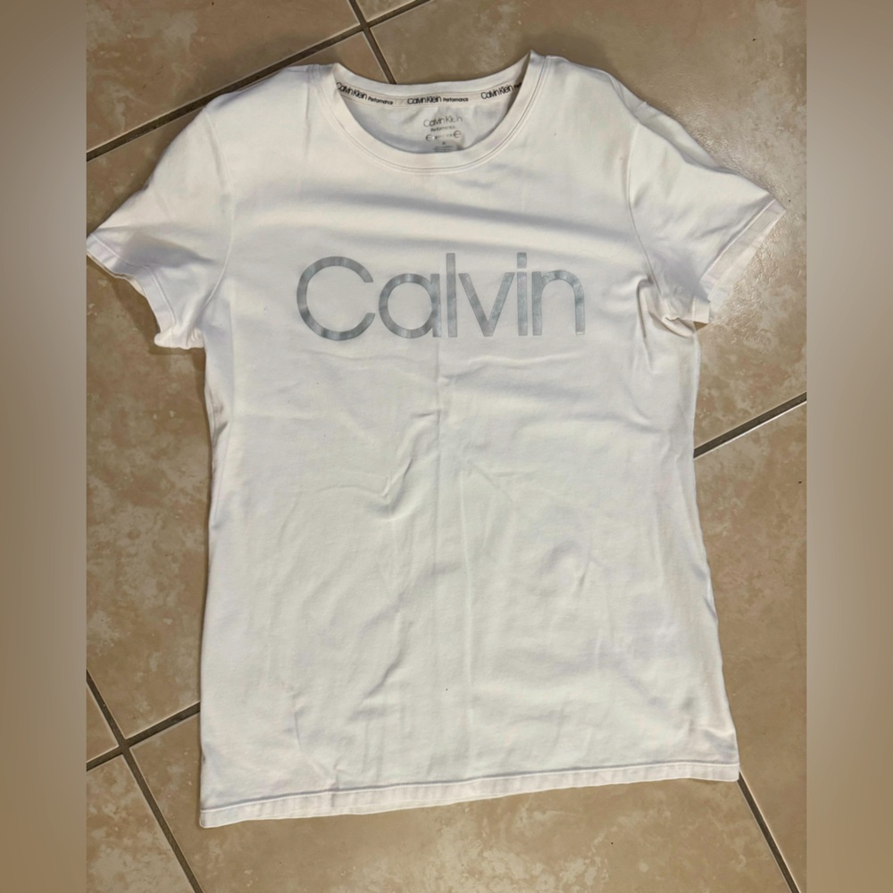 Calvin Klein White Logo T-Shirt
